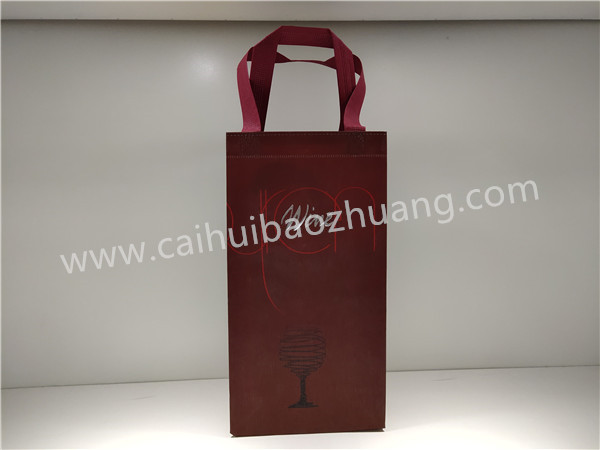 彩匯包裝 無紡布紅酒手提袋 紅酒包裝專用袋